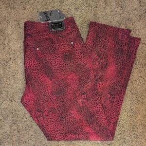 Exocet Cheetah Print Lightweight Jeans